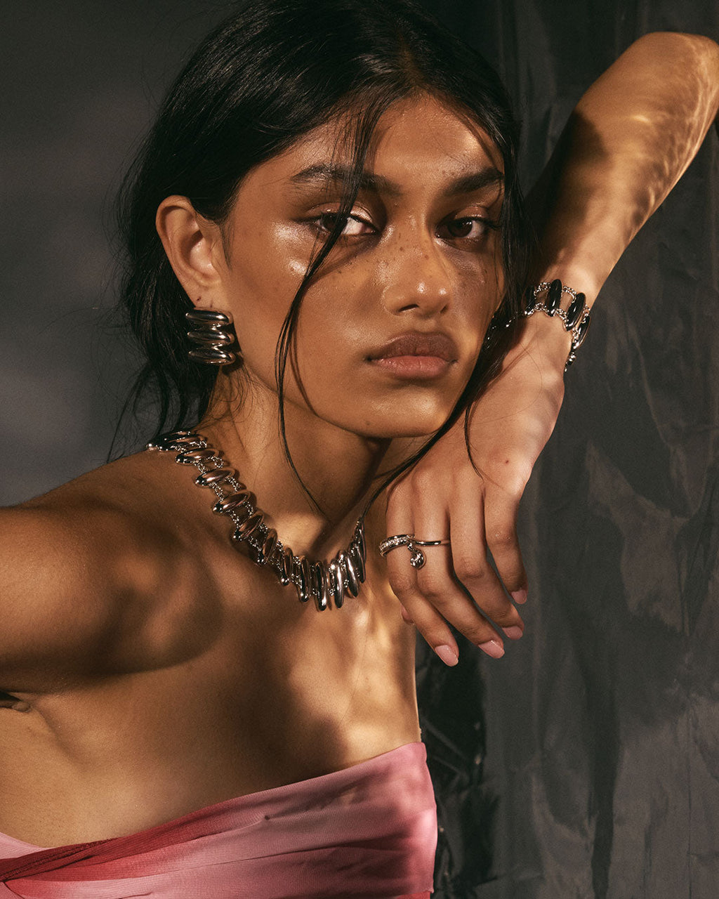 The Milan Bead Stud Earrings