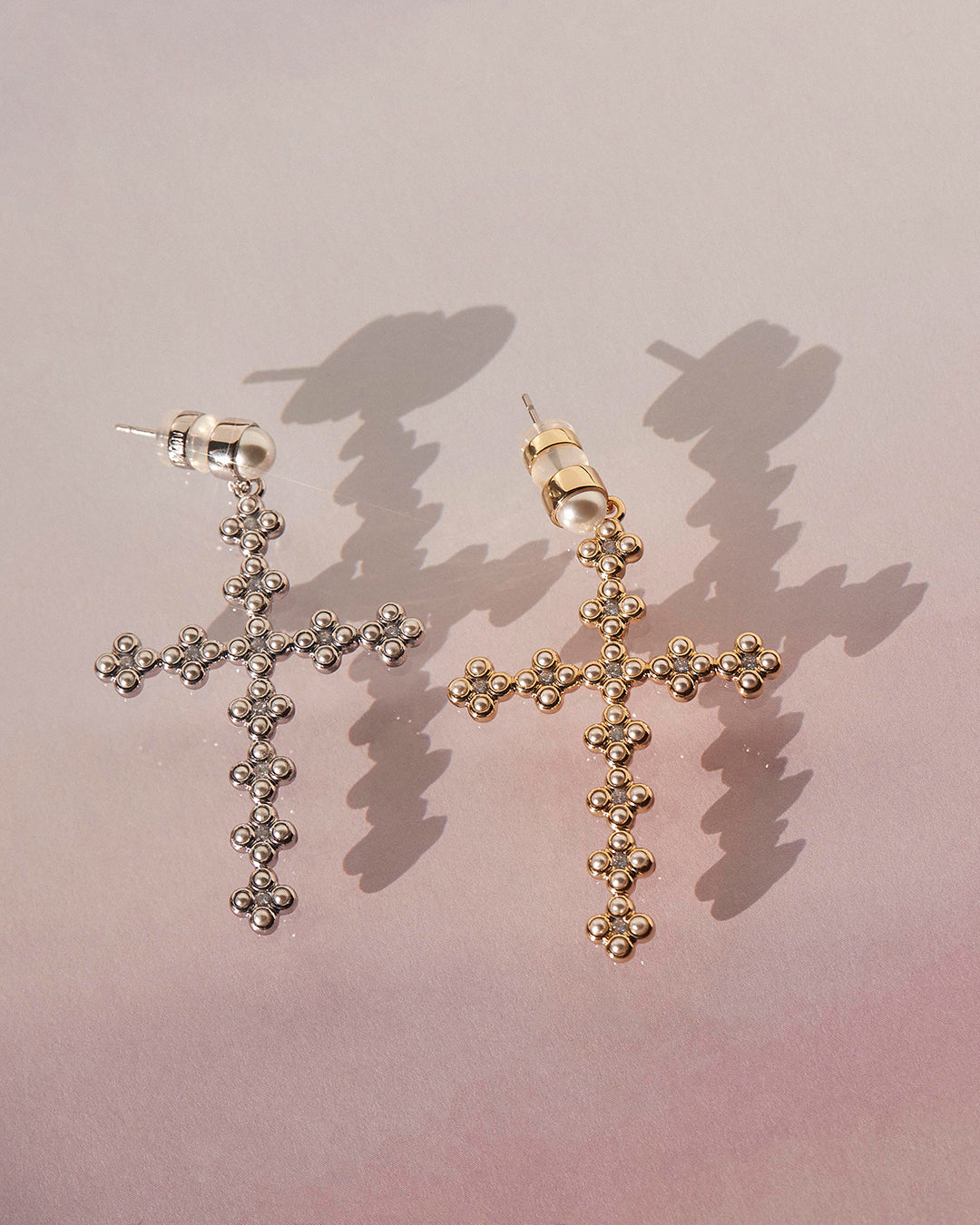 The Daisy Stud Cross Earrings