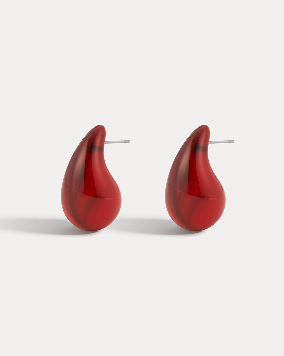 The Lucite Gia Earrings- Red