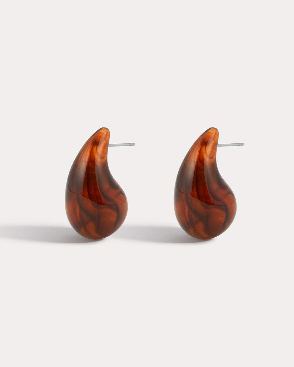 The Lucite Gia Earrings- Tortoise