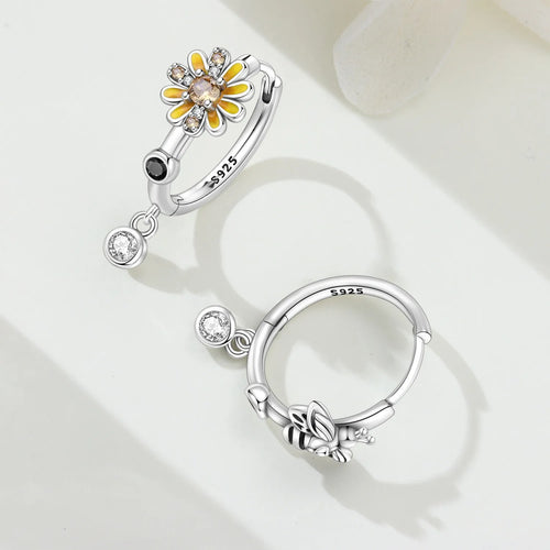 Insects Flowers Drop Earrings